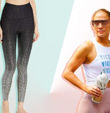Jennifer Lopez Just Wore Beyond Yoga’s Drip Drop Leggings Jennifer Lopez Just Wore Beyond Yoga’s Drip Drop Leggings