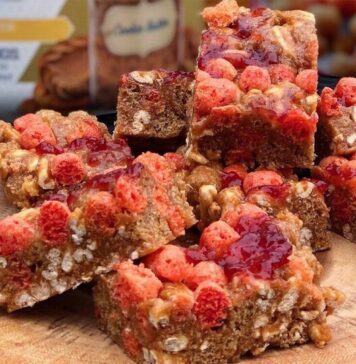 PB&J Cookie Butter Protein Cereal Treats | Nutrition Fit