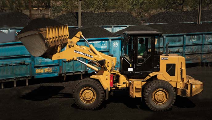 Heavy Construction Equipment to look for: Manitou Telehandler and Komatsu Excavator